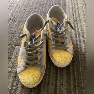 Golden Goose size 36 Yellow superstars